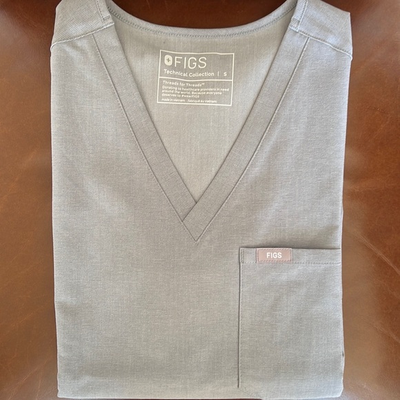 Figs Other - FIGS Dark Space Grey Scrub Set